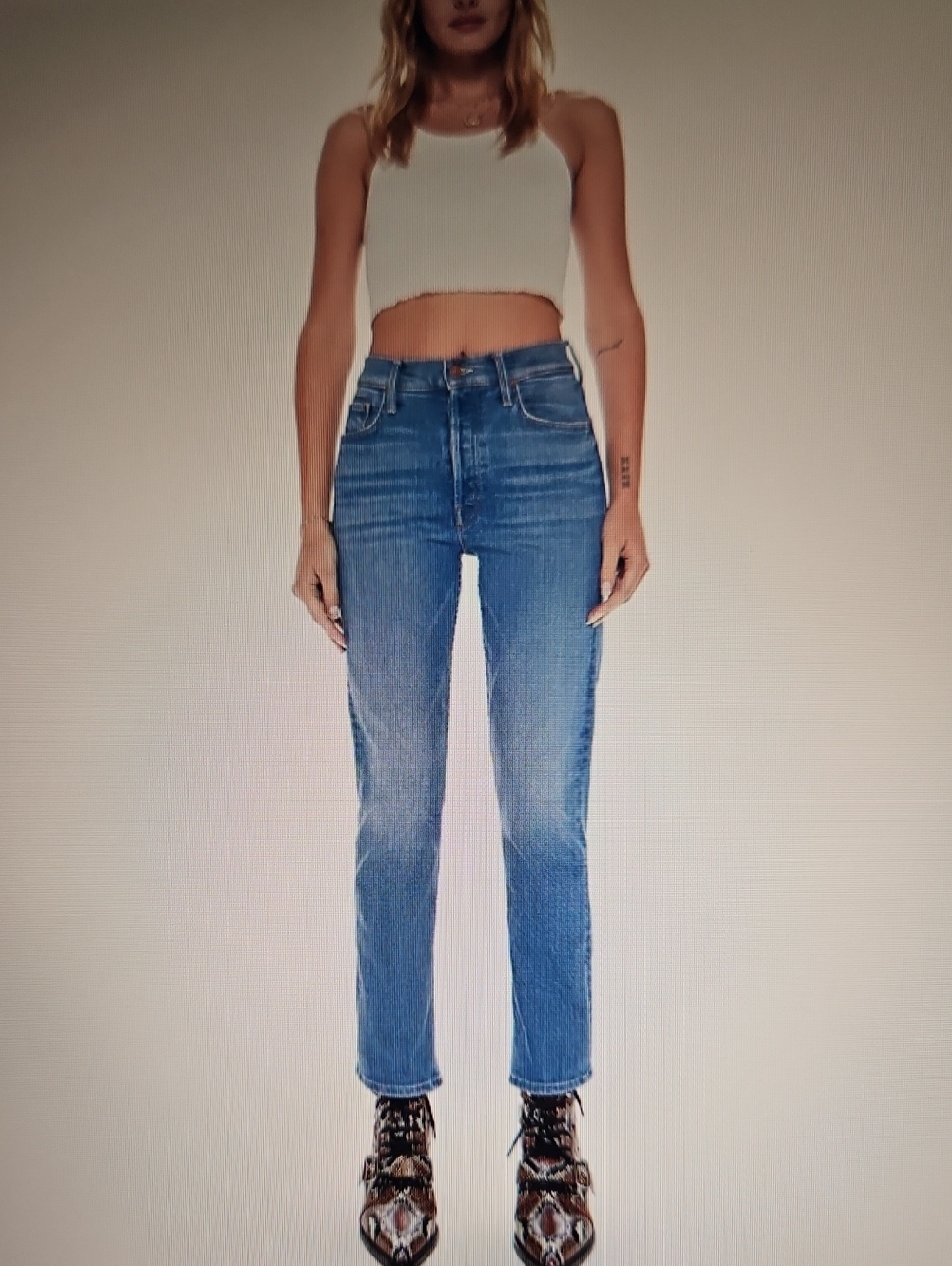 MOTHER: The Tom Kat High RIse Straight Jeans in Layover Blue